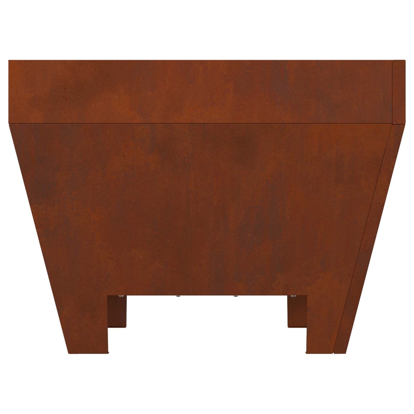 vidaXL Fire Pit Brown 50 x 50 x 38 cm Weathering Steel
