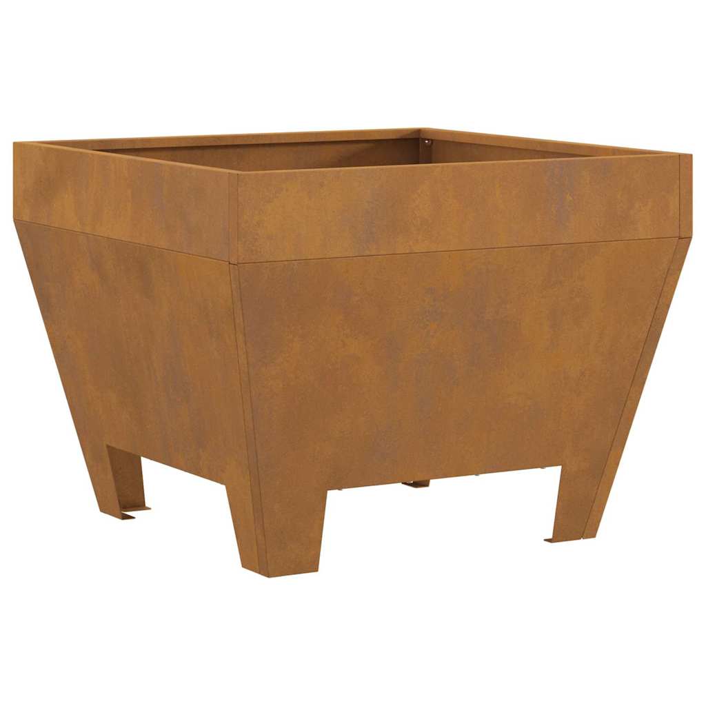 vidaXL Fire Pit Brown 50 x 50 x 38 cm Weathering steel
