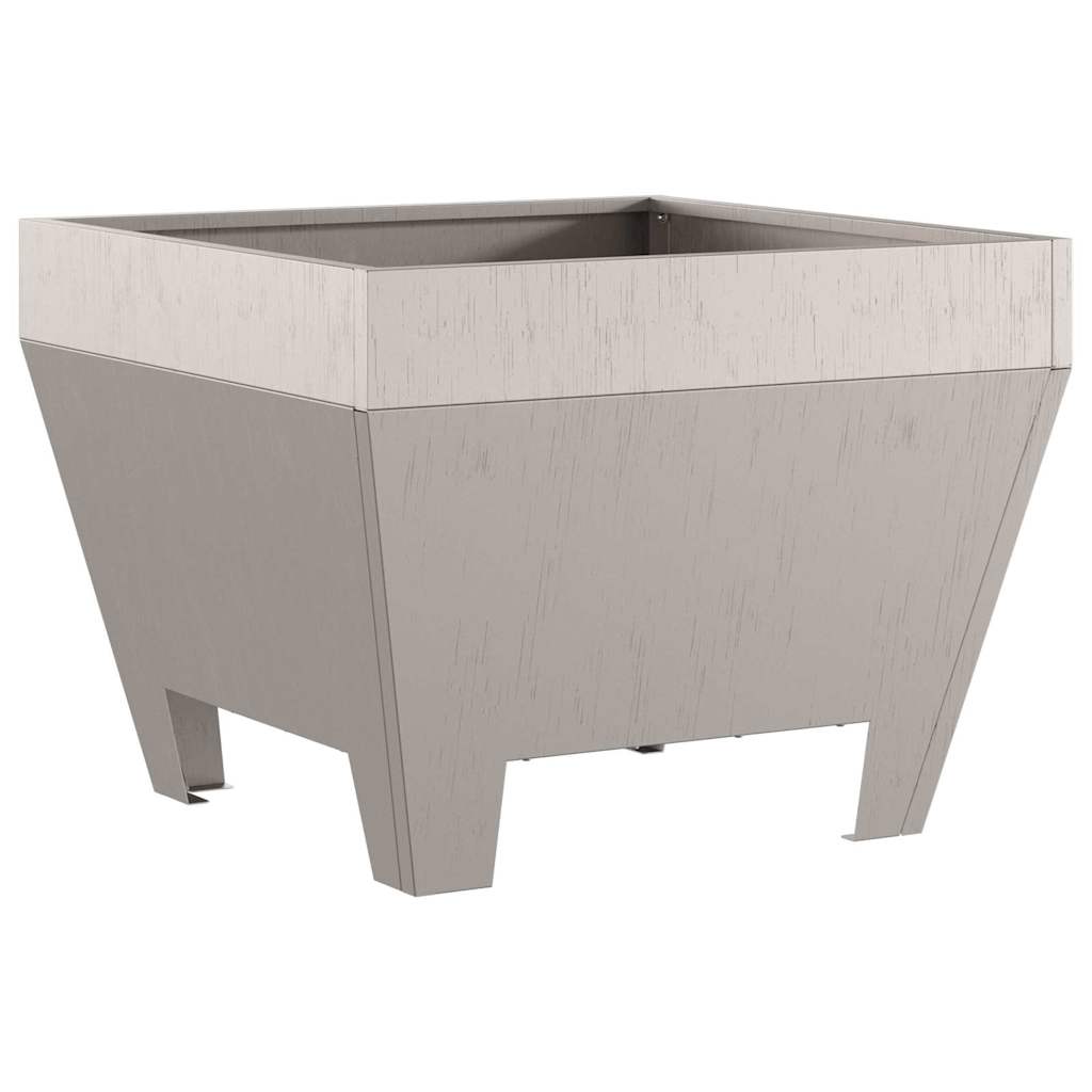vidaXL Fire Pit Brown 50 x 50 x 38 cm Weathering Steel