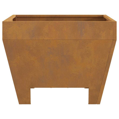 vidaXL Fire Pit Brown 50 x 50 x 38 cm Weathering steel