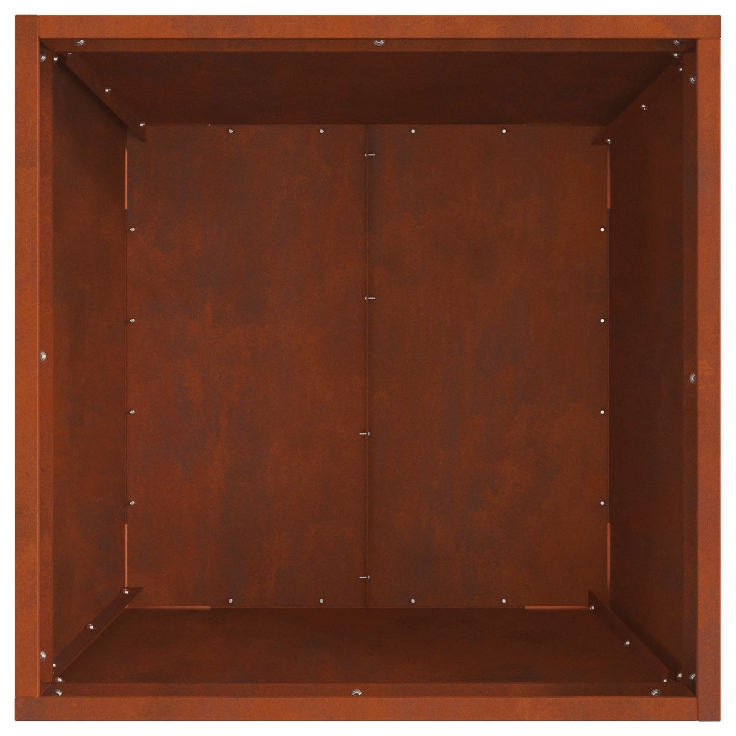 vidaXL Fire Pit Brown 50 x 50 x 38 cm Weathering Steel
