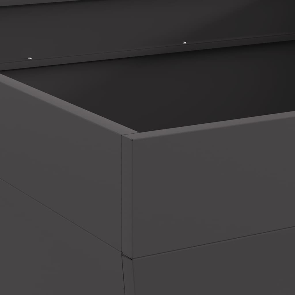 vidaXL Fire Pit Black 80 x 80 x 43 cm Cold-rolled steel