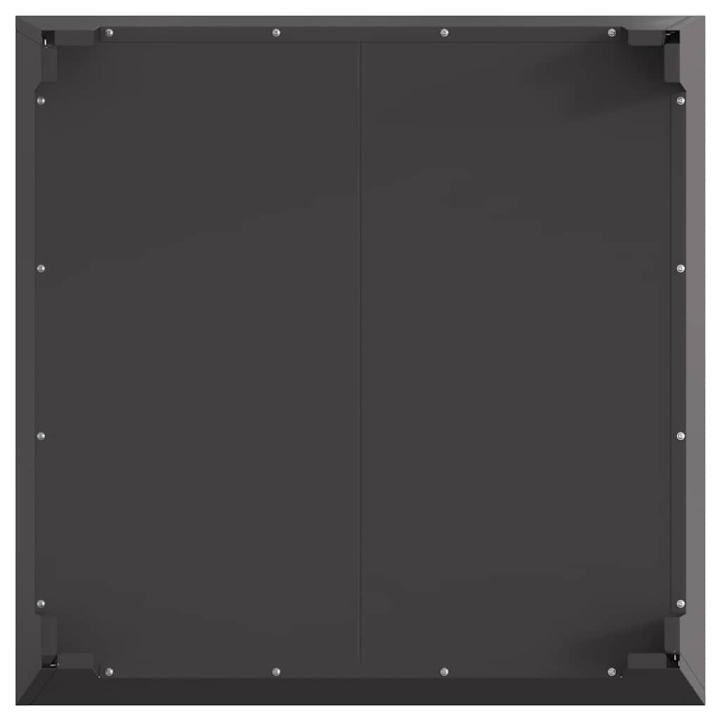 vidaXL Fire Pit Black 80 x 80 x 43 cm Cold-rolled steel