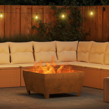 vidaXL Fire Pit Brown 80 x 80 x 43 cm Weathering steel