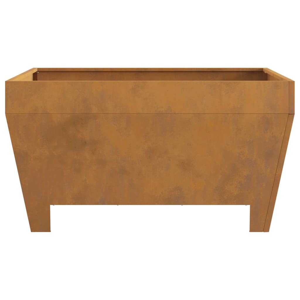vidaXL Fire Pit Brown 80 x 80 x 43 cm Weathering steel