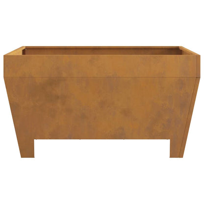 vidaXL Fire Pit Brown 80 x 80 x 43 cm Weathering steel