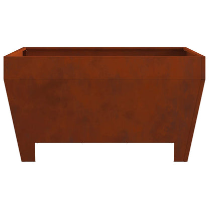 vidaXL Fire Pit Brown 80 x 80 x 43 cm Weathering Steel