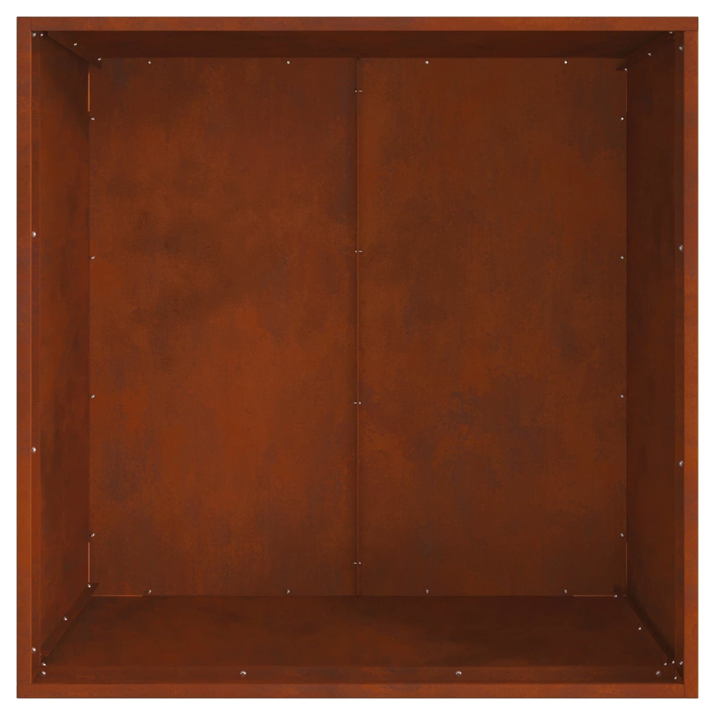 vidaXL Fire Pit Brown 80 x 80 x 43 cm Weathering Steel
