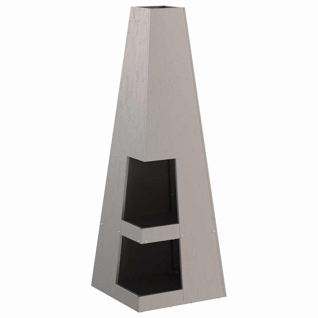 vidaXL Fire Pit Brown 35 x 35 x 100 cm Weather Steel