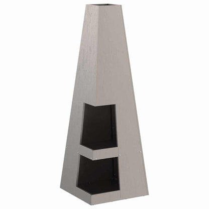 vidaXL Fire Pit Brown 35 x 35 x 100 cm Weather Steel