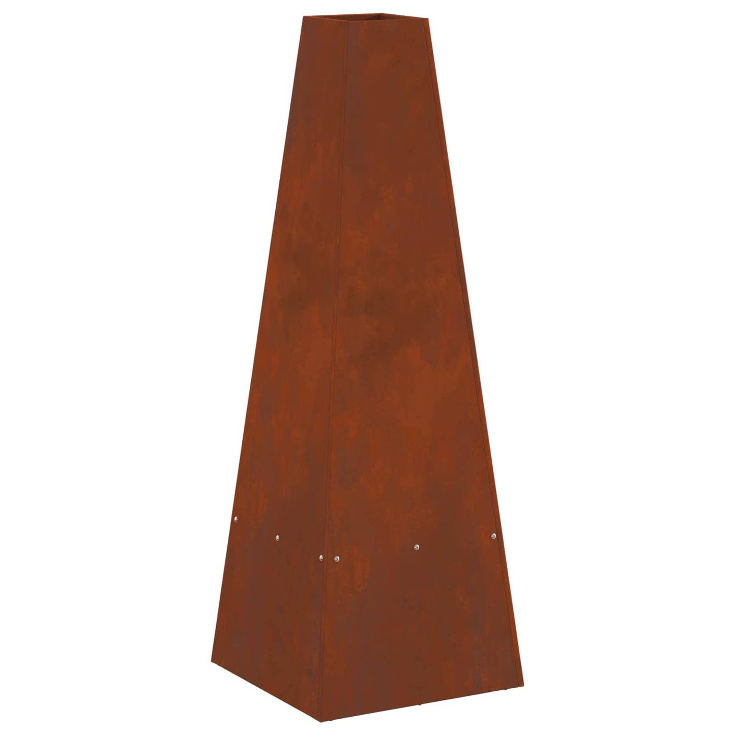 vidaXL Fire Pit Brown 35 x 35 x 100 cm Weather Steel