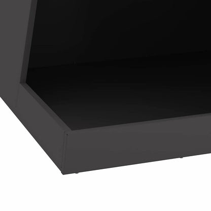 vidaXL Fire Pit Black 50 x 50 x 100 cm Cold-rolled steel