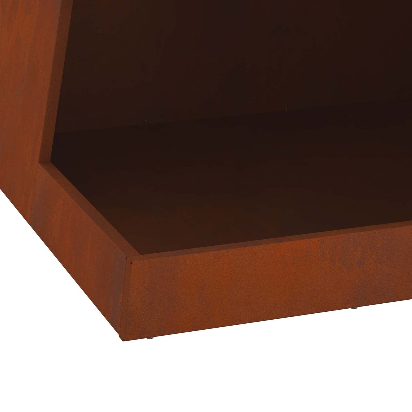 vidaXL Fire Pit Brown 50 x 50 x 100 cm Weathering Steel