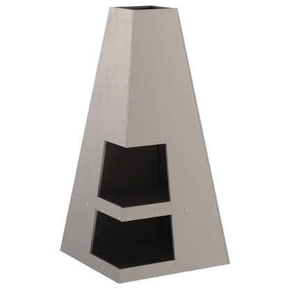 vidaXL Fire Pit Brown 50 x 50 x 100 cm Weathering Steel