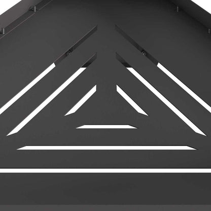 vidaXL Fire Pit Black 50 x 43 x 52 cm Cold-rolled steel