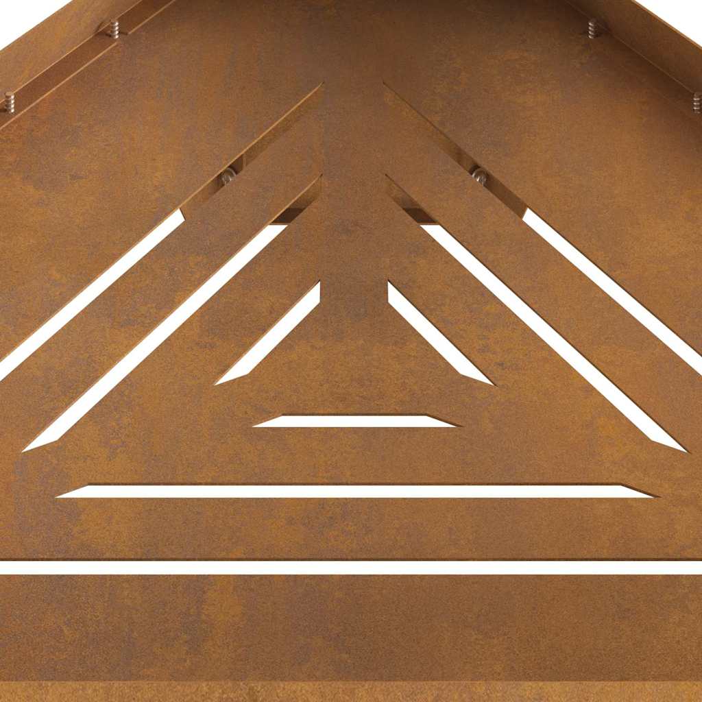 vidaXL Fire Pit Brown 50 x 43 x 52 cm Weathering steel