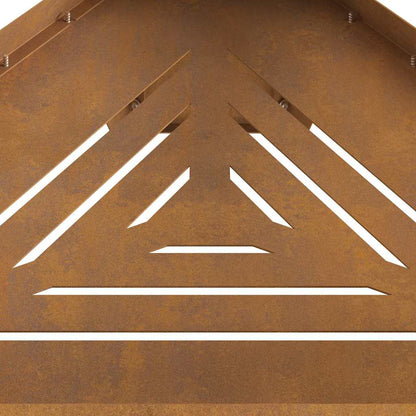 vidaXL Fire Pit Brown 50 x 43 x 52 cm Weathering steel