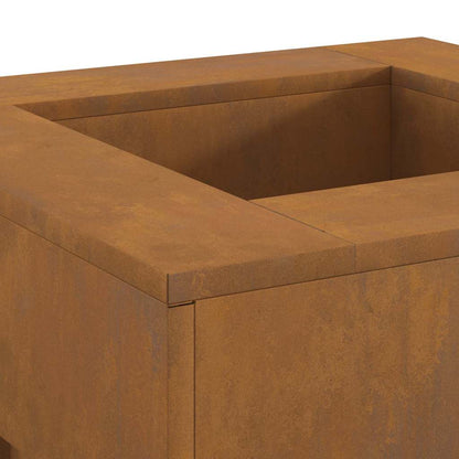 vidaXL Fire Pit Brown 60 x 60 x 30 cm Weathering steel