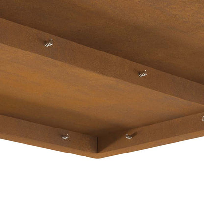 vidaXL Fire Pit Brown 60 x 60 x 30 cm Weathering steel