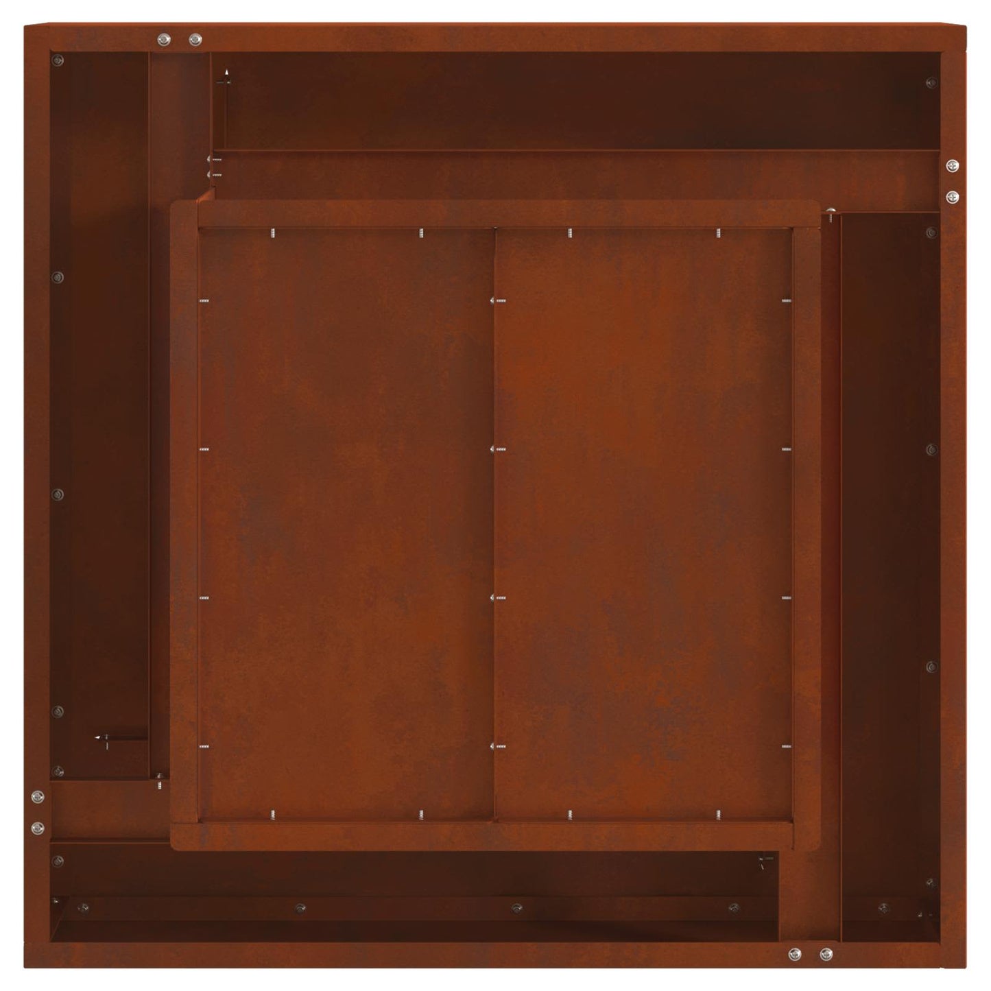 vidaXL Fire Pit Brown 60 x 60 x 30 cm Weathering Steel