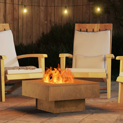 vidaXL Fire Pit Brown 60 x 60 x 30 cm Weathering steel