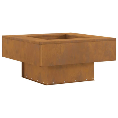 vidaXL Fire Pit Brown 60 x 60 x 30 cm Weathering steel