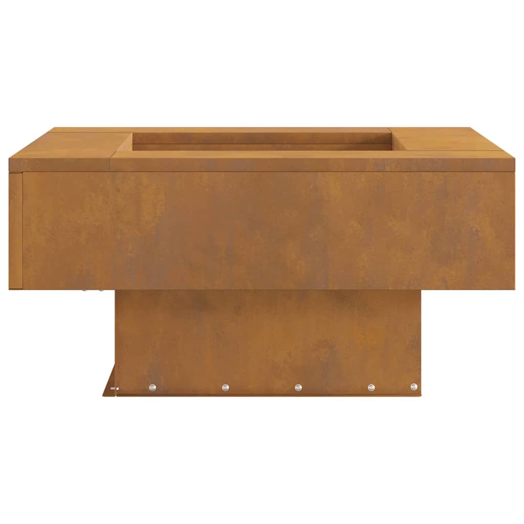 vidaXL Fire Pit Brown 60 x 60 x 30 cm Weathering steel
