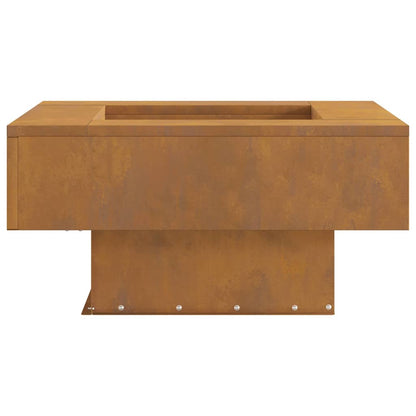 vidaXL Fire Pit Brown 60 x 60 x 30 cm Weathering steel