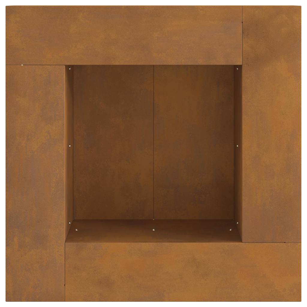 vidaXL Fire Pit Brown 60 x 60 x 30 cm Weathering steel
