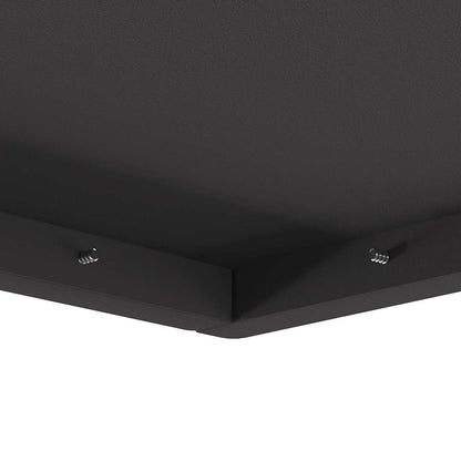 vidaXL Fire Pit Black 80 x 80 x 40 cm Steel