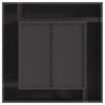 vidaXL Fire Pit Black 80 x 80 x 40 cm Steel