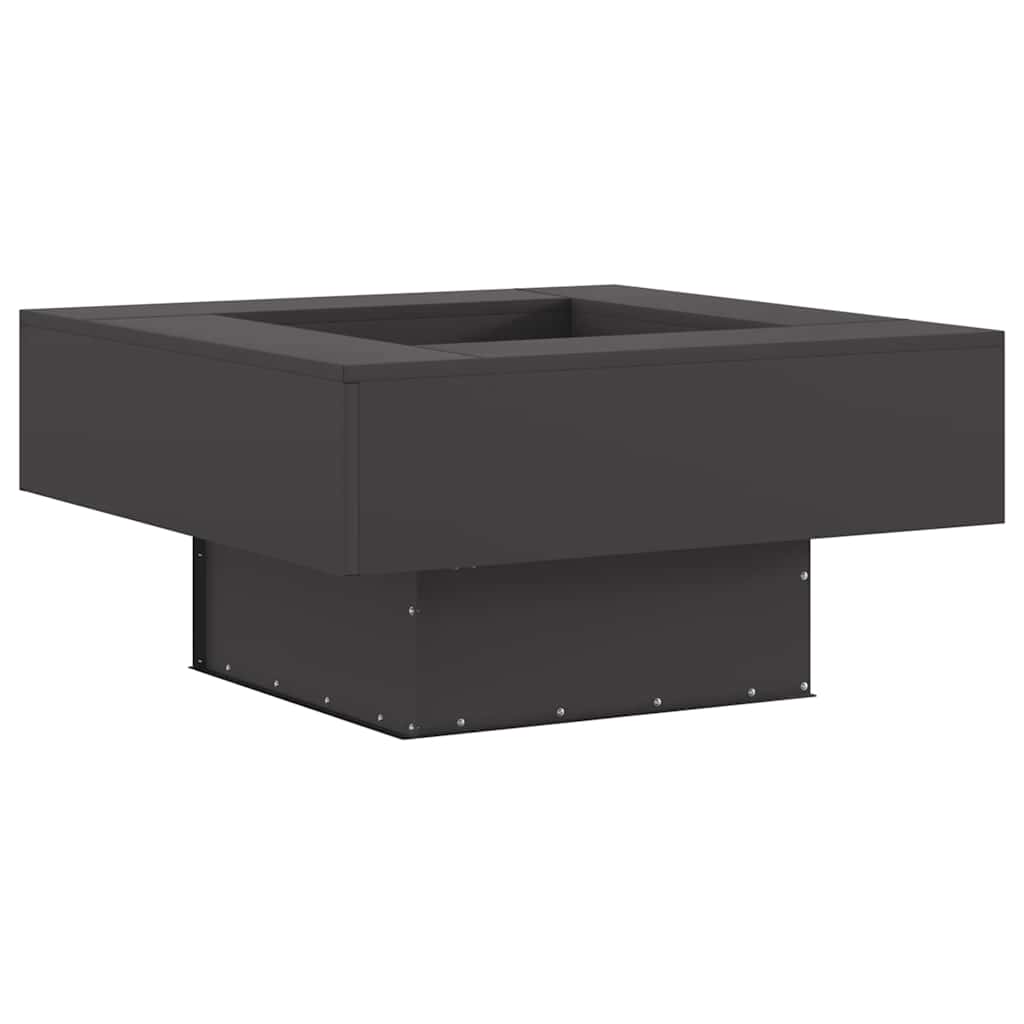 vidaXL Fire Pit Black 80 x 80 x 40 cm Steel