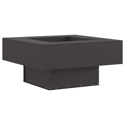 vidaXL Fire Pit Black 80 x 80 x 40 cm Steel