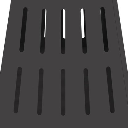 vidaXL Fire Bowl Black 50 x 50 x 70 cm Weathering Steel