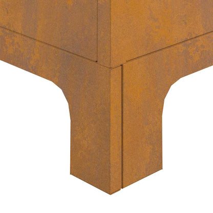 vidaXL Fire Pit Brown 50 x 50 x 70 cm Weathering steel
