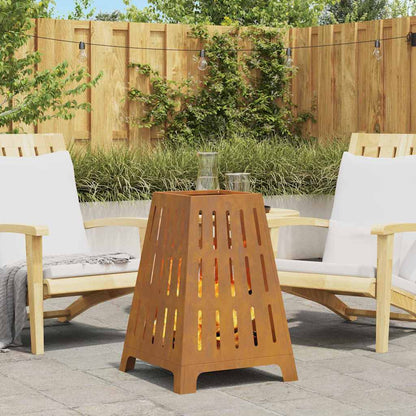 vidaXL Fire Pit Brown 50 x 50 x 70 cm Weathering steel