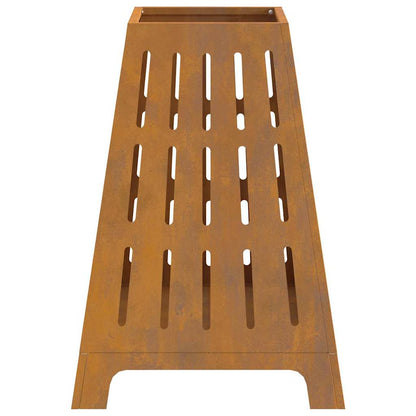 vidaXL Fire Pit Brown 50 x 50 x 70 cm Weathering steel