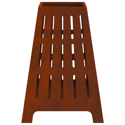 vidaXL Fire Pit Brown 50 x 50 x 70 cm Weathering Steel