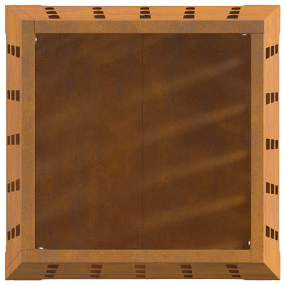 vidaXL Fire Pit Brown 50 x 50 x 70 cm Weathering steel