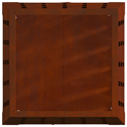 vidaXL Fire Pit Brown 50 x 50 x 70 cm Weathering Steel