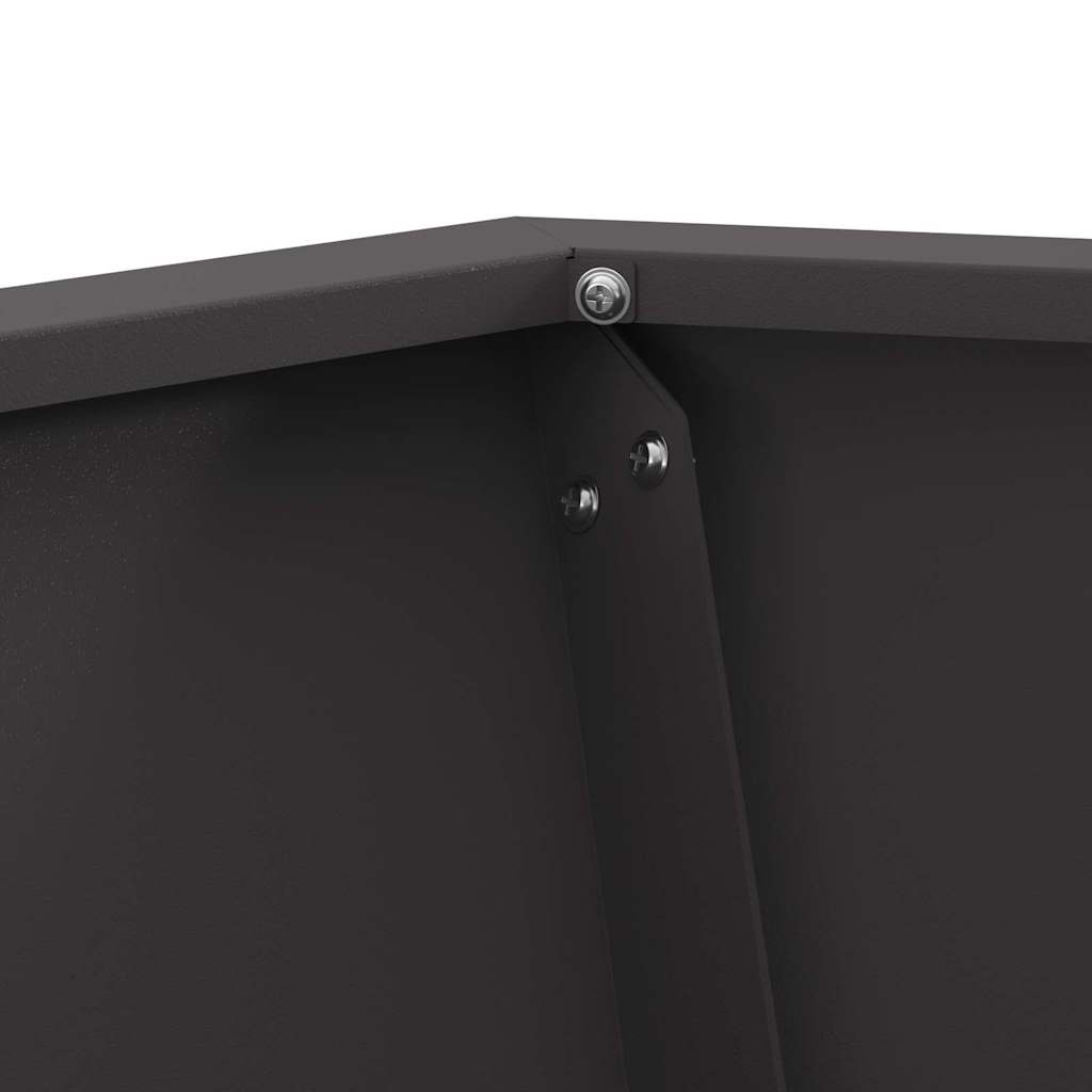 vidaXL Fire Pit Black 50 x 50 x 40 cm Steel