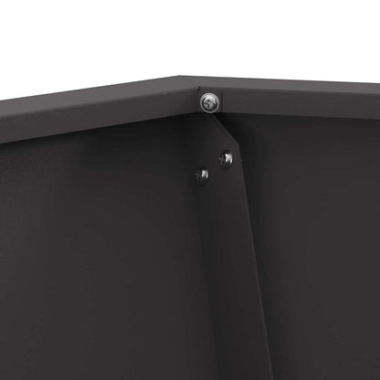 vidaXL Fire Pit Black 50 x 50 x 40 cm Steel