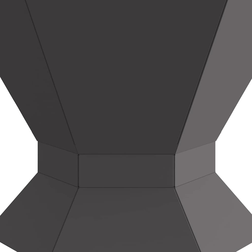 vidaXL Fire Pit Black 50 x 50 x 40 cm Steel