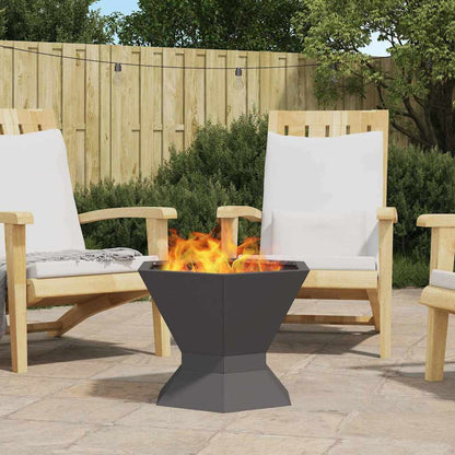 vidaXL Fire Pit Black 50 x 50 x 40 cm Steel