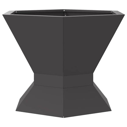 vidaXL Fire Pit Black 50 x 50 x 40 cm Steel