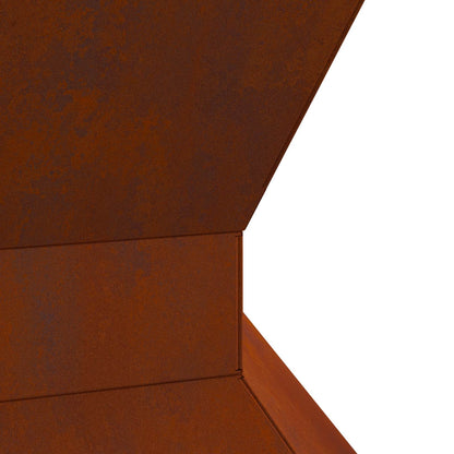 vidaXL Fire Pit Brown 50 x 50 x 40 cm Weathering Steel
