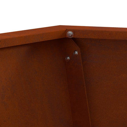 vidaXL Fire Pit Brown 50 x 50 x 40 cm Weathering Steel