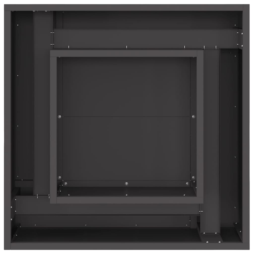 vidaXL Fire Pit Black 60 x 60 x 30 cm Cold-rolled steel