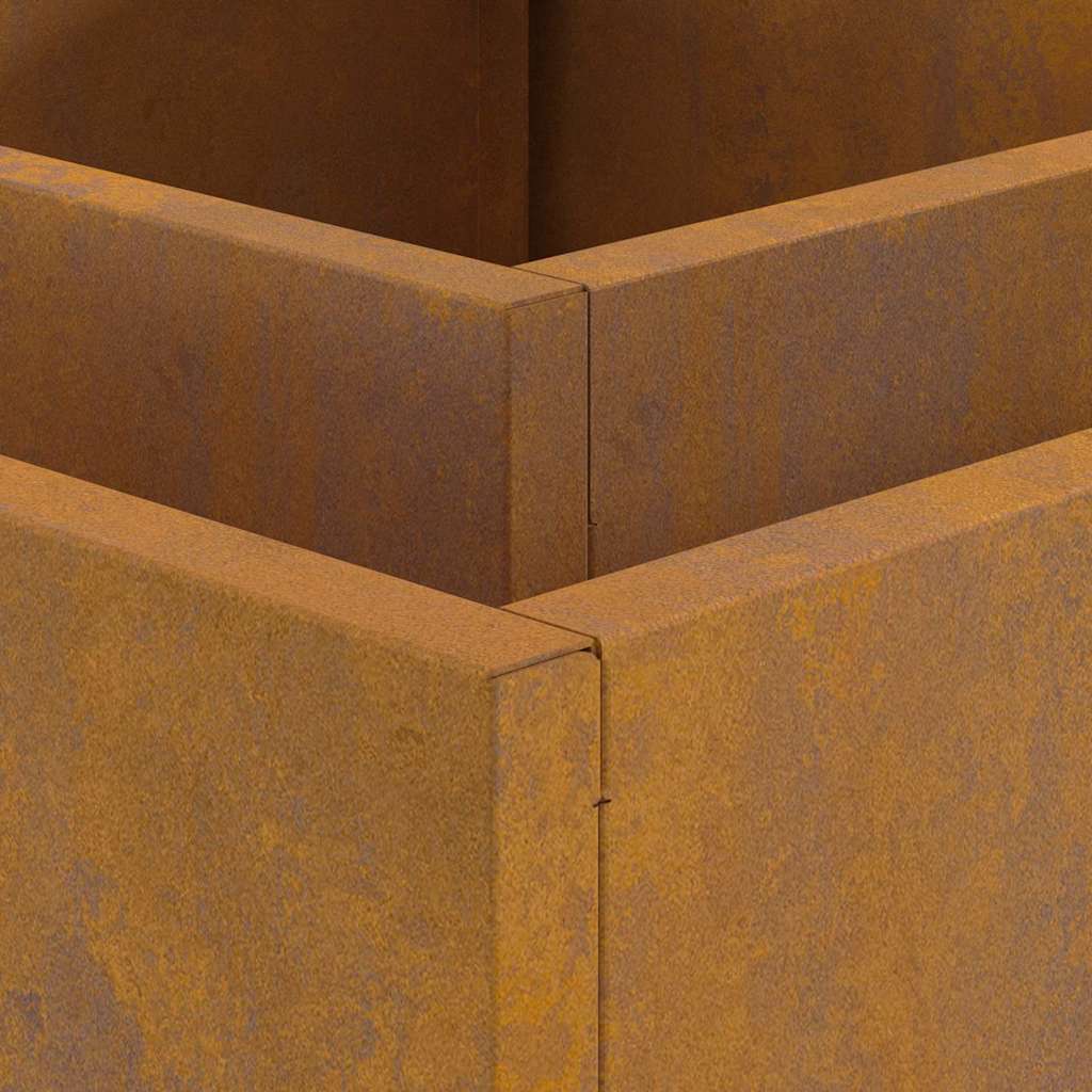 vidaXL Fire Pit Brown 60 x 60 x 30 cm Weathering steel