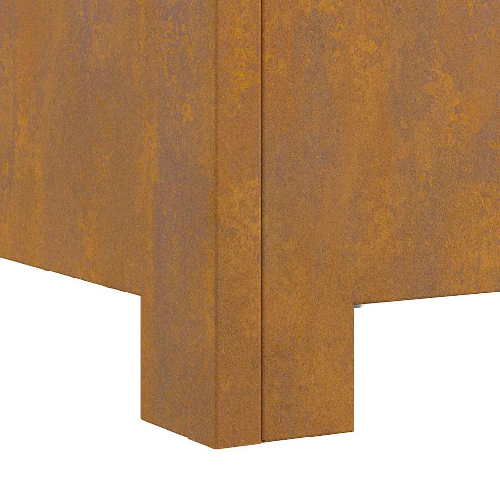 vidaXL Fire Pit Brown 60 x 60 x 30 cm Weathering steel